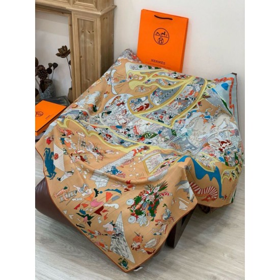 Replica Hermès Equestrian Academy Velluto reversibile Scialle 140 01 Imitazioni Replica Hermès Equestrian Academy Velluto reversibile Scialle 140 01