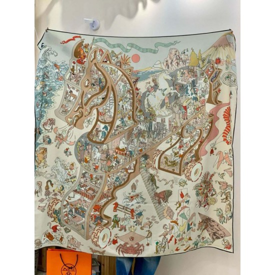 Replica Pari Hermès Equestrian Academy Scialle in velluto reversibile 140 Marrone Imitazioni Replica Pari Hermès Equestrian Academy Scialle in velluto reversibile 140 Marrone
