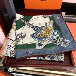 Replica Borsa Sciarpa in seta Hermès Starry Night Chorus e fazzoletto quadrato in cashmere 140 04