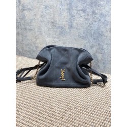 Borsa a tracolla YSL Saint Laurent Jamie pelle scamosciata Grigio