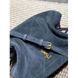 Borsa a tracolla YSL Saint Laurent Jamie pelle scamosciata Grigio Borsa a tracolla YSL Saint Laurent Jamie pelle scamosciata Grigio