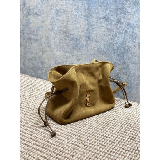 Replica Borsa a tracolla YSL Saint Laurent Jamie pelle scamosciata Foglia d'oro Imitazioni Replica Borsa a tracolla YSL Saint Laurent Jamie pelle scamosciata Foglia d'oro