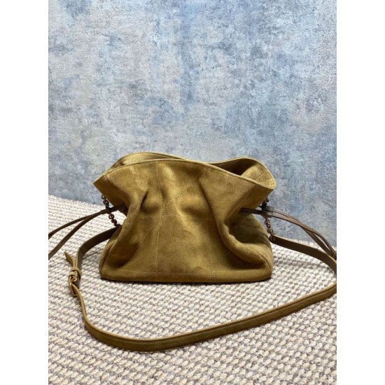 Replica Borsa a tracolla YSL Saint Laurent Jamie pelle scamosciata Foglia d'oro Imitazioni Replica Borsa a tracolla YSL Saint Laurent Jamie pelle scamosciata Foglia d'oro