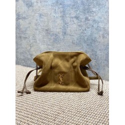 Borsa a tracolla YSL Saint Laurent Jamie pelle scamosciata Foglia d'oro