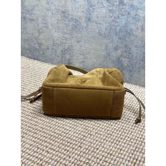 Replica Borsa a tracolla YSL Saint Laurent Jamie pelle scamosciata Foglia d'oro Imitazioni Replica Borsa a tracolla YSL Saint Laurent Jamie pelle scamosciata Foglia d'oro