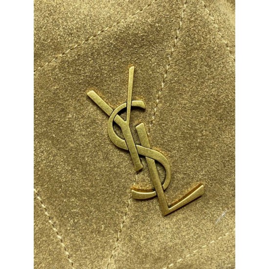 Replica Borsa a tracolla YSL Saint Laurent Jamie pelle scamosciata Foglia d'oro Imitazioni Replica Borsa a tracolla YSL Saint Laurent Jamie pelle scamosciata Foglia d'oro