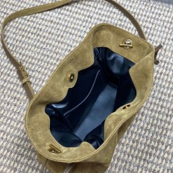 Replica Borsa a tracolla YSL Saint Laurent Jamie pelle scamosciata Foglia d'oro Imitazioni Replica Borsa a tracolla YSL Saint Laurent Jamie pelle scamosciata Foglia d'oro