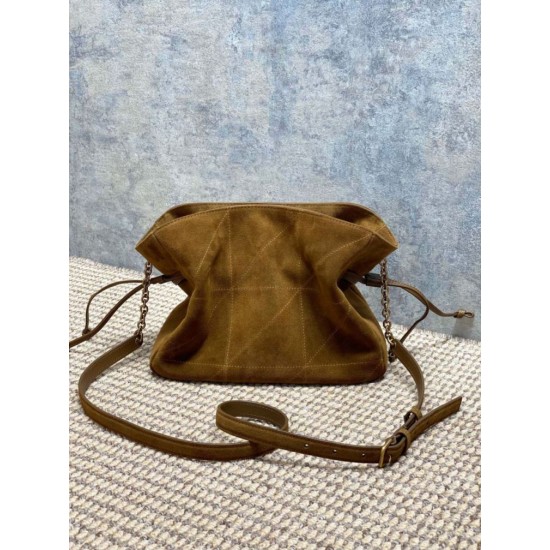 Replica Borsa a tracolla YSL Saint Laurent Jamie pelle scamosciata Caramello Imitazioni Replica Borsa a tracolla YSL Saint Laurent Jamie pelle scamosciata Caramello