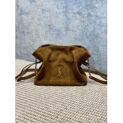 Borsa a tracolla YSL Saint Laurent Jamie pelle scamosciata Caramello