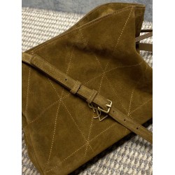 Borsa a tracolla YSL Saint Laurent Jamie pelle scamosciata Caramello Borsa a tracolla YSL Saint Laurent Jamie pelle scamosciata Caramello