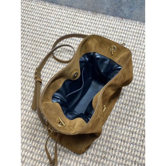 Replica Borsa a tracolla YSL Saint Laurent Jamie pelle scamosciata Caramello Imitazioni Replica Borsa a tracolla YSL Saint Laurent Jamie pelle scamosciata Caramello