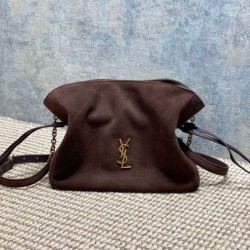 Replica Borsa  1:1 a tracolla YSL Saint Laurent Jamie pelle scamosciata Caffè
