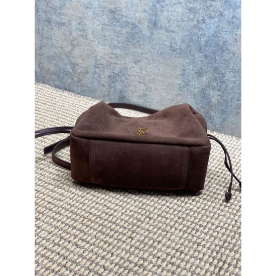 Replica Borsa 1:1 a tracolla YSL Saint Laurent Jamie pelle scamosciata Caffè Imitazioni Replica Borsa 1:1 a tracolla YSL Saint Laurent Jamie pelle scamosciata Caffè