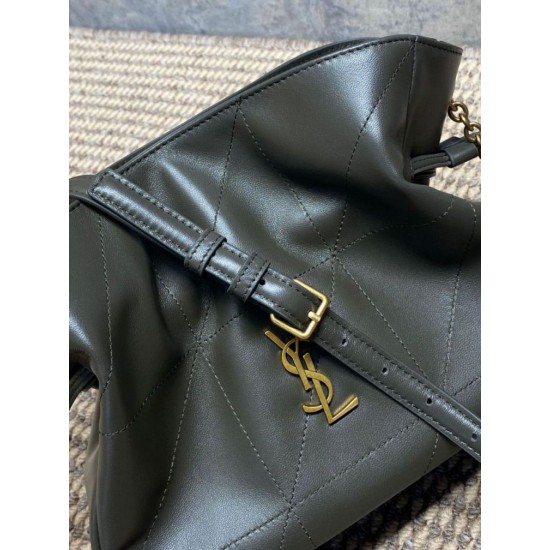 Replica Borsa a tracolla YSL Saint Laurent Jamie Verde muschio Imitazioni Replica Borsa a tracolla YSL Saint Laurent Jamie Verde muschio