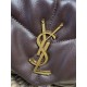 Replica Borse  a tracolla YSL Saint Laurent media Loulou Puffer Caffè