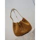 Replica Borsa a mano piccola Hobo PARIS VII YSL Saint Laurent pelle scamosciata giallo