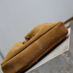 Replica Borsa a mano piccola Hobo PARIS VII YSL Saint Laurent pelle scamosciata giallo Imitazioni Replica Borsa a mano piccola Hobo PARIS VII YSL Saint Laurent pelle scamosciata giallo