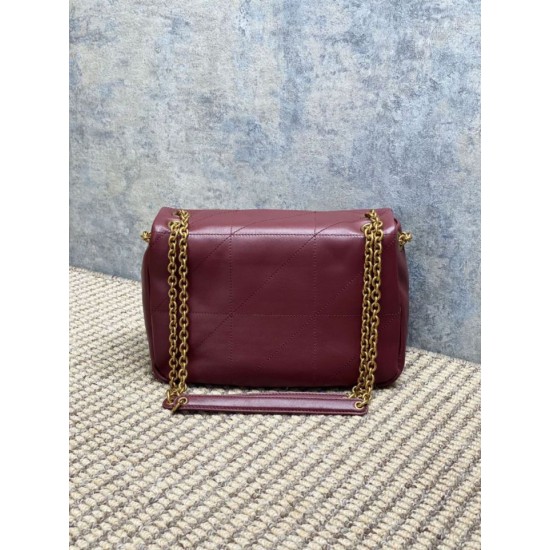 Replica Borse Imitazioni a tracolla media YSL Saint Laurent Jamie 4.3 Borgogna