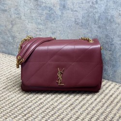 Replica Borse Imitazioni a tracolla media YSL Saint Laurent Jamie 4.3 Borgogna