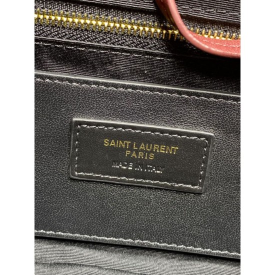 Replica Borse Imitazioni a tracolla media YSL Saint Laurent Jamie 4.3 Borgogna