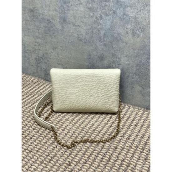 Replica Borse Firmate a tracolla classica Calypso Mini YSL Saint Laurent con catena Beige Imitazioni Replica Borse Firmate a tracolla classica Calypso Mini YSL Saint Laurent con catena Beige