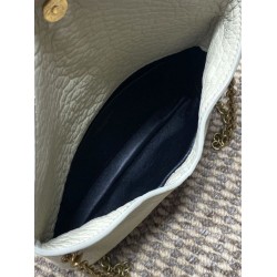 Borse a tracolla classica Calypso Mini YSL Saint Laurent con catena Beige Borse a tracolla classica Calypso Mini YSL Saint Laurent con catena Beige