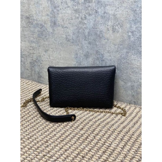 Replica Bora Pari a tracolla classica Calypso Mini YSL Saint Laurent con catena Nero Imitazioni Replica Bora Pari a tracolla classica Calypso Mini YSL Saint Laurent con catena Nero