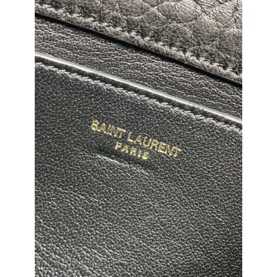 Replica Bora Pari a tracolla classica Calypso Mini YSL Saint Laurent con catena Nero Imitazioni Replica Bora Pari a tracolla classica Calypso Mini YSL Saint Laurent con catena Nero