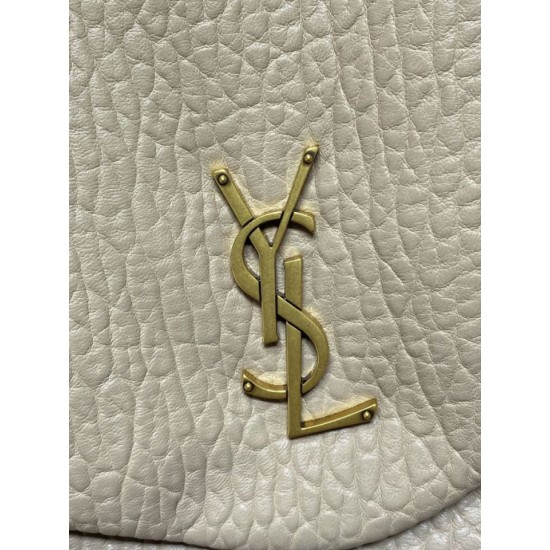 Replica Borsa a tracolla grande YSL Saint Laurent Calypso beige Imitazioni Replica Borsa a tracolla grande YSL Saint Laurent Calypso beige
