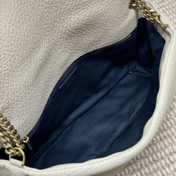 Replica Borsa a tracolla grande YSL Saint Laurent Calypso beige Imitazioni Replica Borsa a tracolla grande YSL Saint Laurent Calypso beige