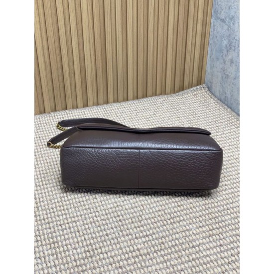 Replica Borsa a tracolla grande YSL Saint Laurent Calypso Caffè Imitazioni Replica Borsa a tracolla grande YSL Saint Laurent Calypso Caffè