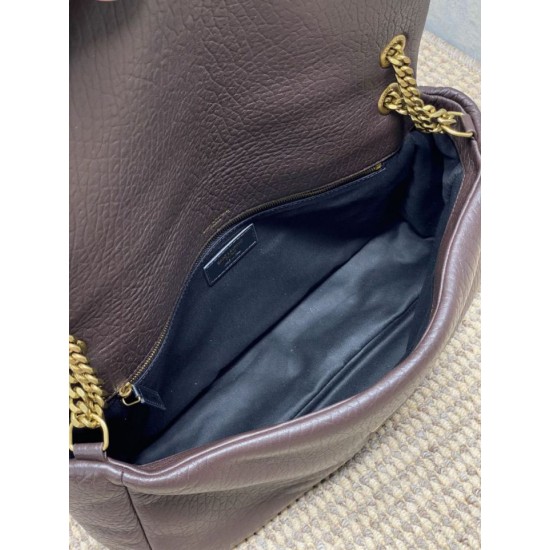 Replica Borsa a tracolla grande YSL Saint Laurent Calypso Caffè Imitazioni Replica Borsa a tracolla grande YSL Saint Laurent Calypso Caffè