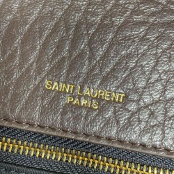 Replica Borsa a tracolla grande YSL Saint Laurent Calypso Caffè Imitazioni Replica Borsa a tracolla grande YSL Saint Laurent Calypso Caffè
