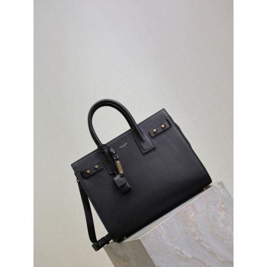 Replica Borsa tote Sac De Jour piccola/media/grande YSL Saint Laurent nera hardware dorato Imitazioni Replica Borsa tote Sac De Jour piccola/media/grande YSL Saint Laurent nera hardware dorato