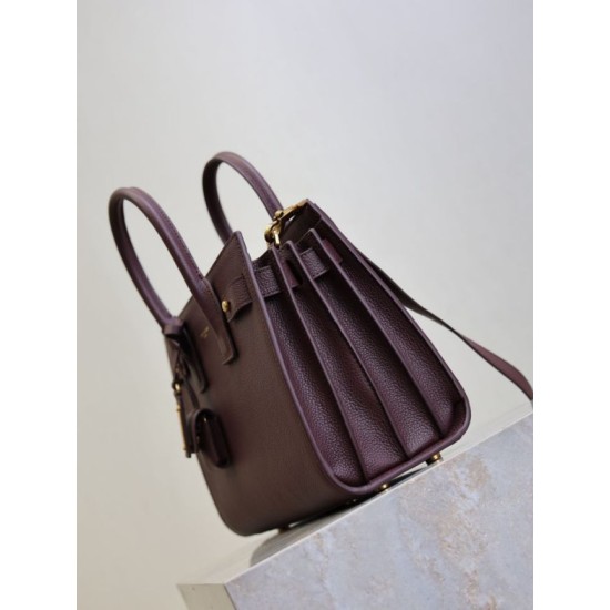Replica Borsa tote Sac De Jour piccola/media/grande YSL Saint Laurent Borgogna Imitazioni Replica Borsa tote Sac De Jour piccola/media/grande YSL Saint Laurent Borgogna