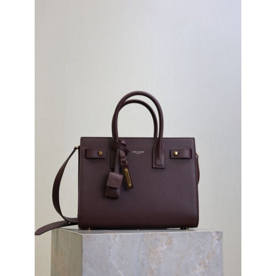 Replica Borsa tote Sac De Jour piccola/media/grande YSL Saint Laurent Borgogna Imitazioni Replica Borsa tote Sac De Jour piccola/media/grande YSL Saint Laurent Borgogna
