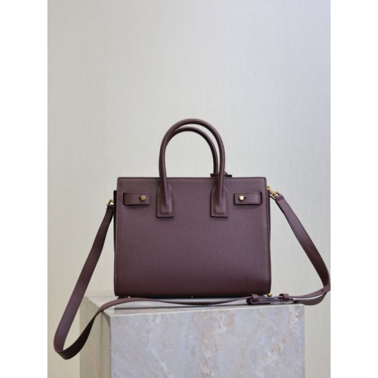 Replica Borsa tote Sac De Jour piccola/media/grande YSL Saint Laurent Borgogna Imitazioni Replica Borsa tote Sac De Jour piccola/media/grande YSL Saint Laurent Borgogna