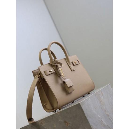 Replica Borsa tote Sac De Jour piccola/media/grande YSL Saint Laurent Albicocca Imitazioni Replica Borsa tote Sac De Jour piccola/media/grande YSL Saint Laurent Albicocca
