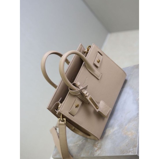 Replica Borsa tote Sac De Jour piccola/media/grande YSL Saint Laurent Albicocca Imitazioni Replica Borsa tote Sac De Jour piccola/media/grande YSL Saint Laurent Albicocca