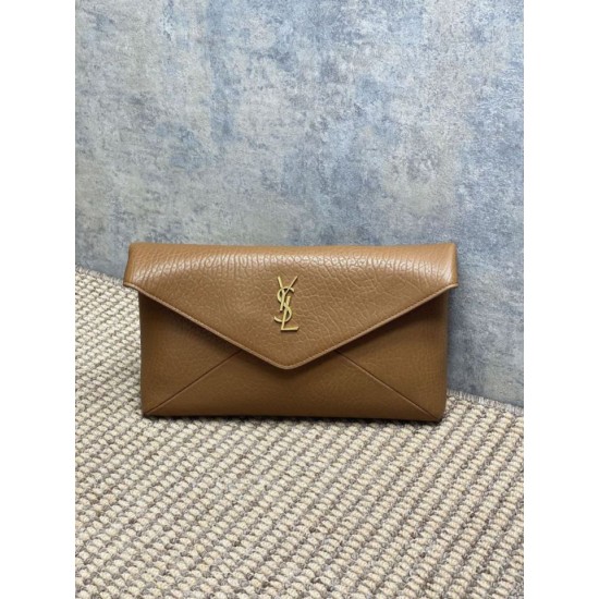 Replica Pochette grande YSL Saint Laurent Cassandre Marrone Imitazioni Replica Pochette grande YSL Saint Laurent Cassandre Marrone