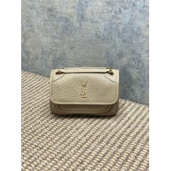 Borsa a tracolla YSL Saint Laurent Mini Classic Niki 18cm Albicocca