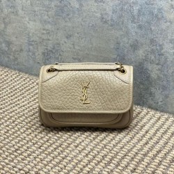 Replica Borsa a tracolla YSL Saint Laurent Mini Classic Niki 18cm Albicocca