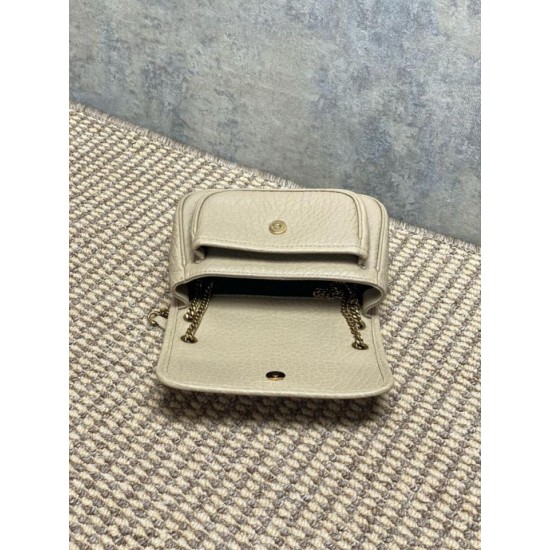 Replica Borsa a tracolla YSL Saint Laurent Mini Classic Niki 18cm Albicocca