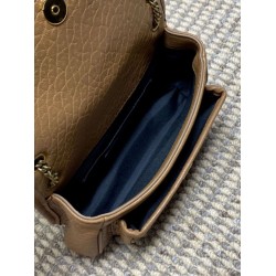 Borse a tracolla YSL Saint Laurent Mini Classic Niki 18cm Marrone