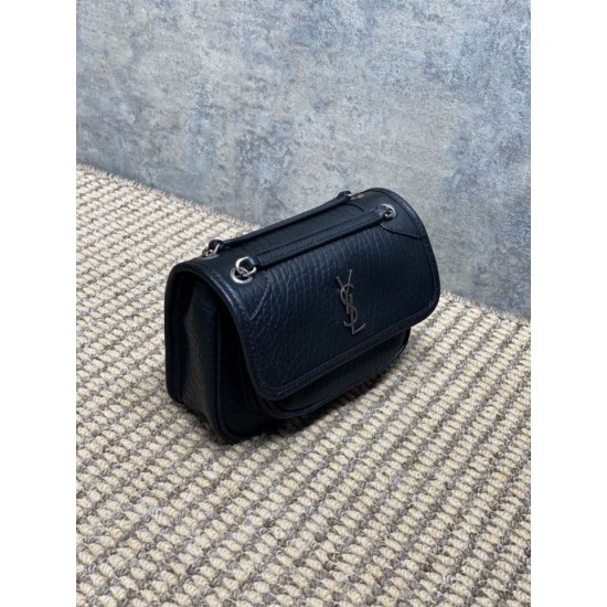 Replica Borsa a tracolla YSL Saint Laurent Mini Classic Niki 18cm Nero Imitazioni Replica Borsa a tracolla YSL Saint Laurent Mini Classic Niki 18cm Nero