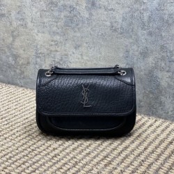 Replica Borsa a tracolla YSL Saint Laurent Mini Classic Niki 18cm Nero 