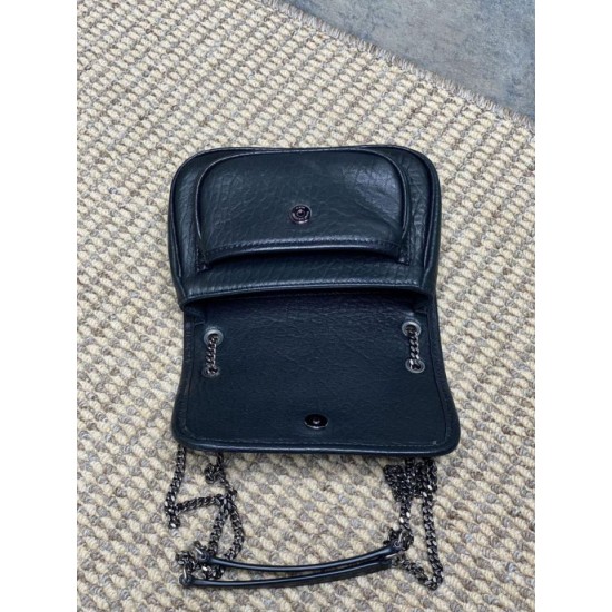 Replica Borsa a tracolla YSL Saint Laurent Mini Classic Niki 18cm Nero Imitazioni Replica Borsa a tracolla YSL Saint Laurent Mini Classic Niki 18cm Nero