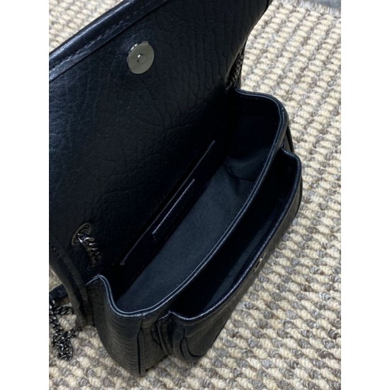 Replica Borsa a tracolla YSL Saint Laurent Mini Classic Niki 18cm Nero Imitazioni Replica Borsa a tracolla YSL Saint Laurent Mini Classic Niki 18cm Nero