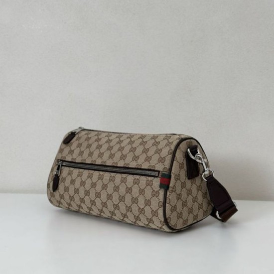 Replica Perfetta a tracolla cilindrica piccola da uomo Gucci in tela GG 834455 Imitazioni Replica Perfetta a tracolla cilindrica piccola da uomo Gucci in tela GG 834455
