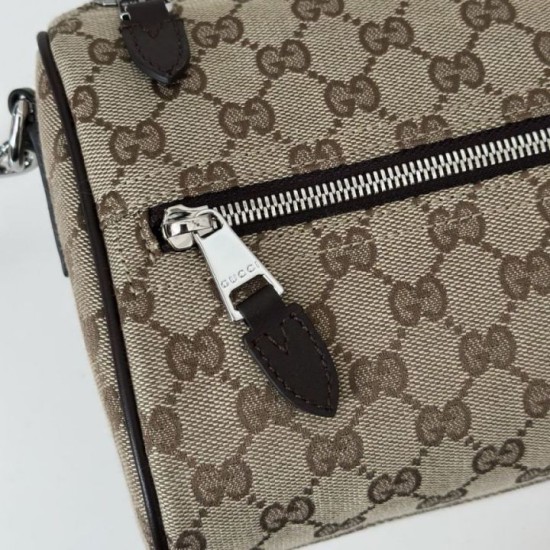 Replica Perfetta a tracolla cilindrica piccola da uomo Gucci in tela GG 834455 Imitazioni Replica Perfetta a tracolla cilindrica piccola da uomo Gucci in tela GG 834455